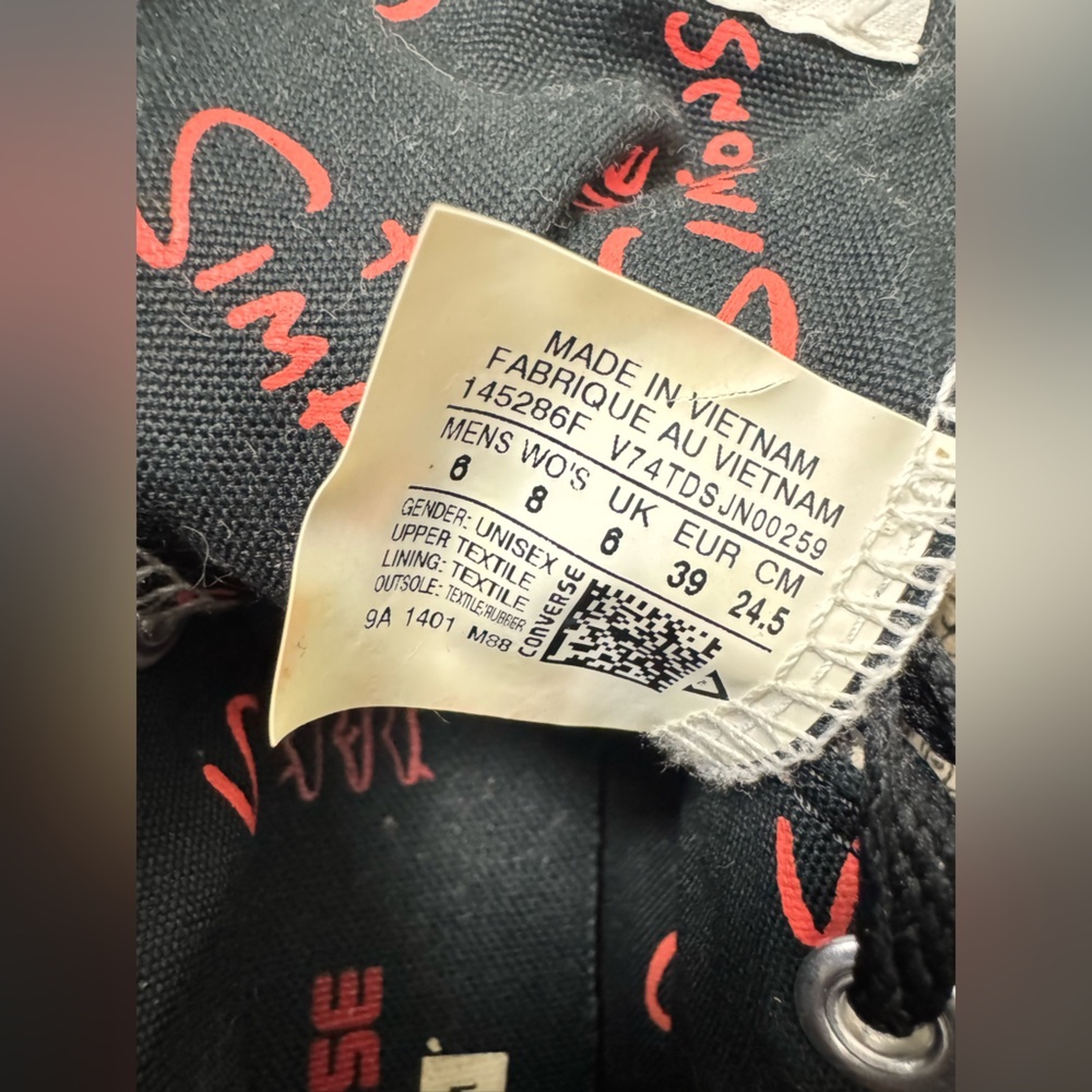 Converse x The Simpsons All Star High Top Sneakers |Unisex | Men’s 6 / Women’s 8 - Picture 6 of 10